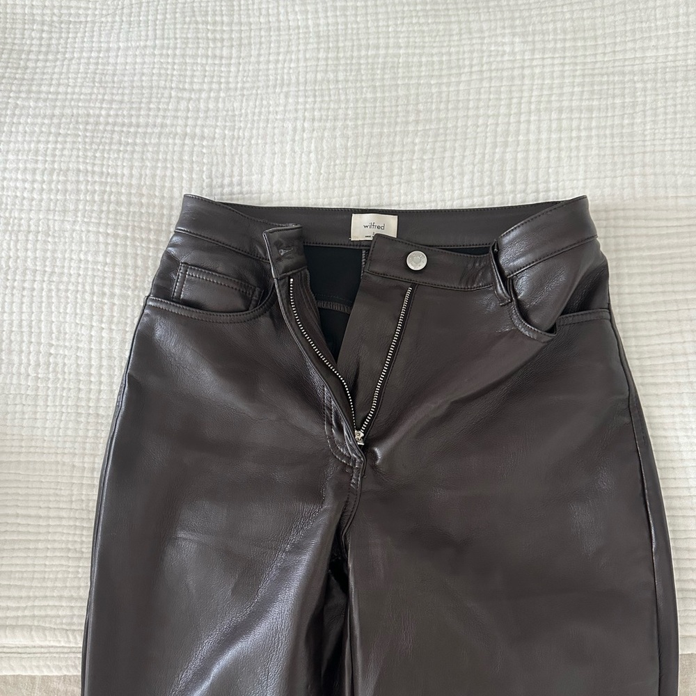 Dark Brown Leather Pants